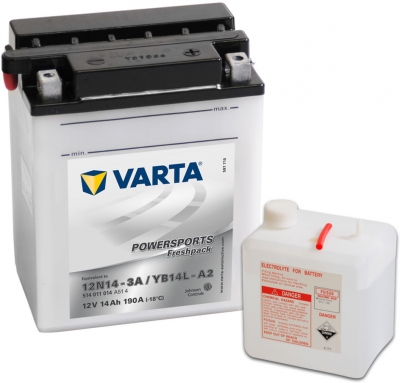 VARTA YB14L-A2 Motor Accu / 12N14-3A / B14L-A2